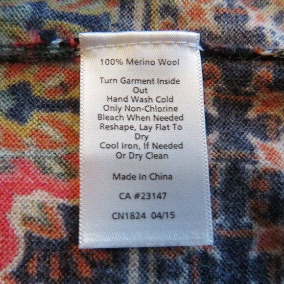 Talbots Petites ¾ Long Sleeves Pure Merino Wool Women’s Casual Knit Top Lp - Picture 7 of 8